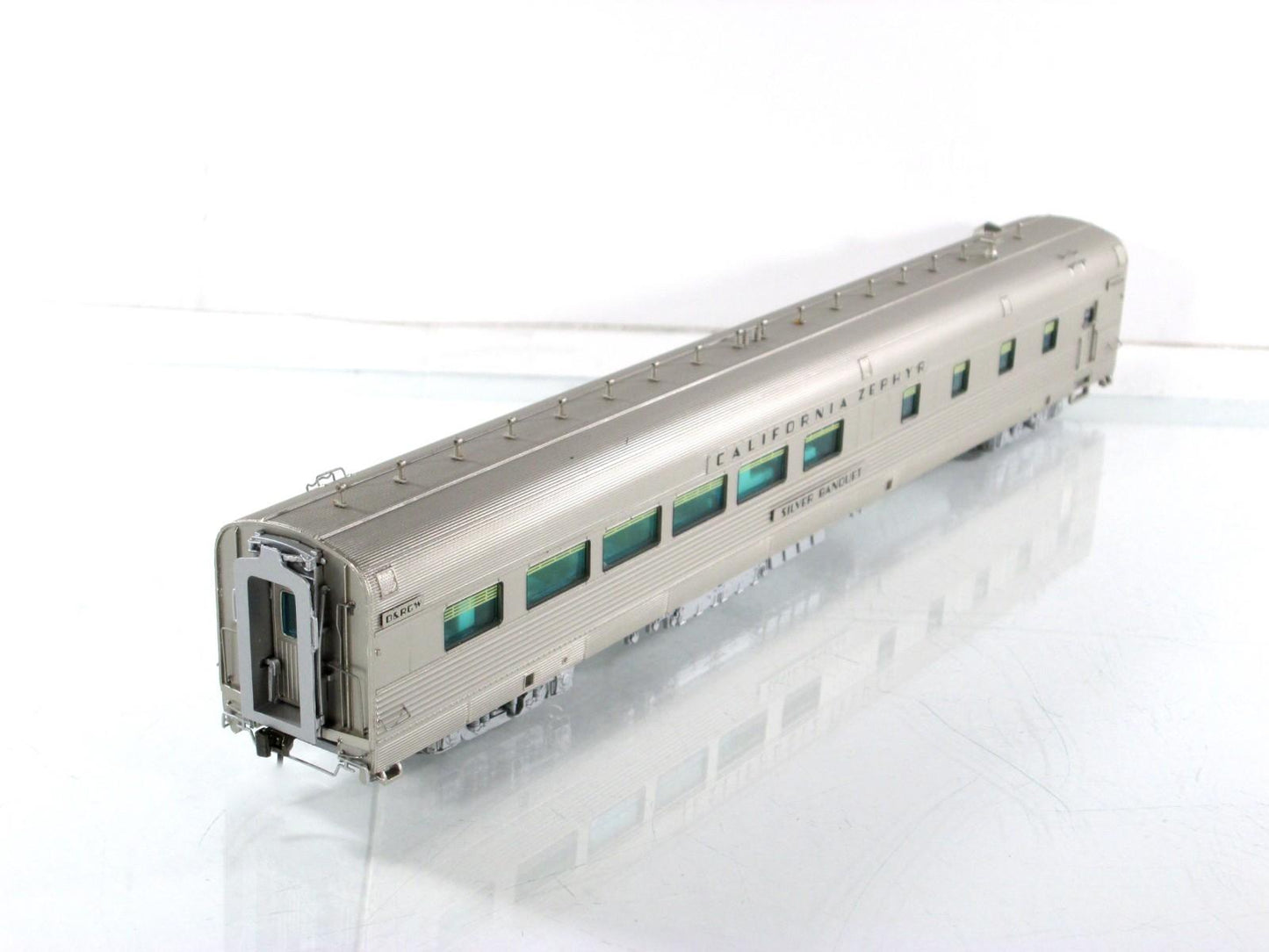 HO Scale ***DRGW CA ZEPHYR*** SILVER BANQUET Diner #1115 - Broadway 517, Lighted