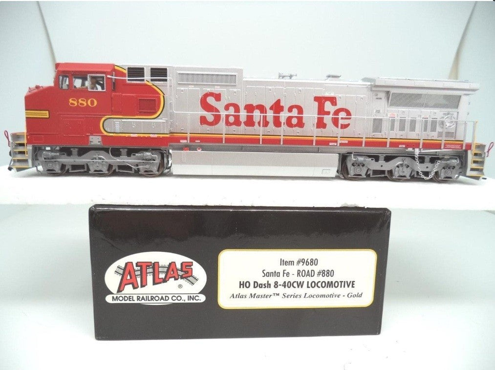 HO Scale **SANTA FE** Dash 8-40CW #880 ---- Atlas Master 9680, DCC Quantum Sound