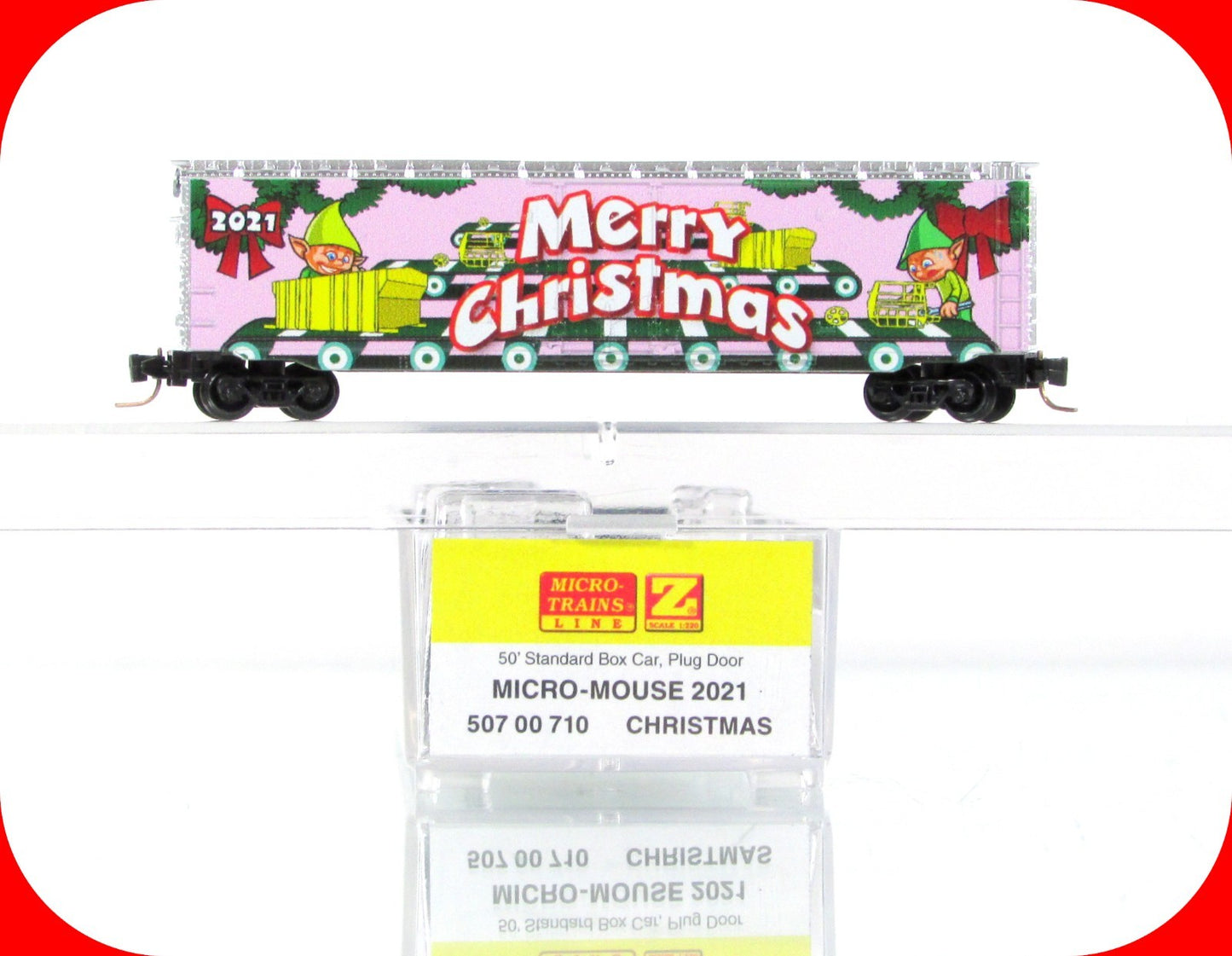 Z Scale ***MERRY CHRISTMAS*** Micro Mouse Box Car 2021 --- Micro Trains 50700710