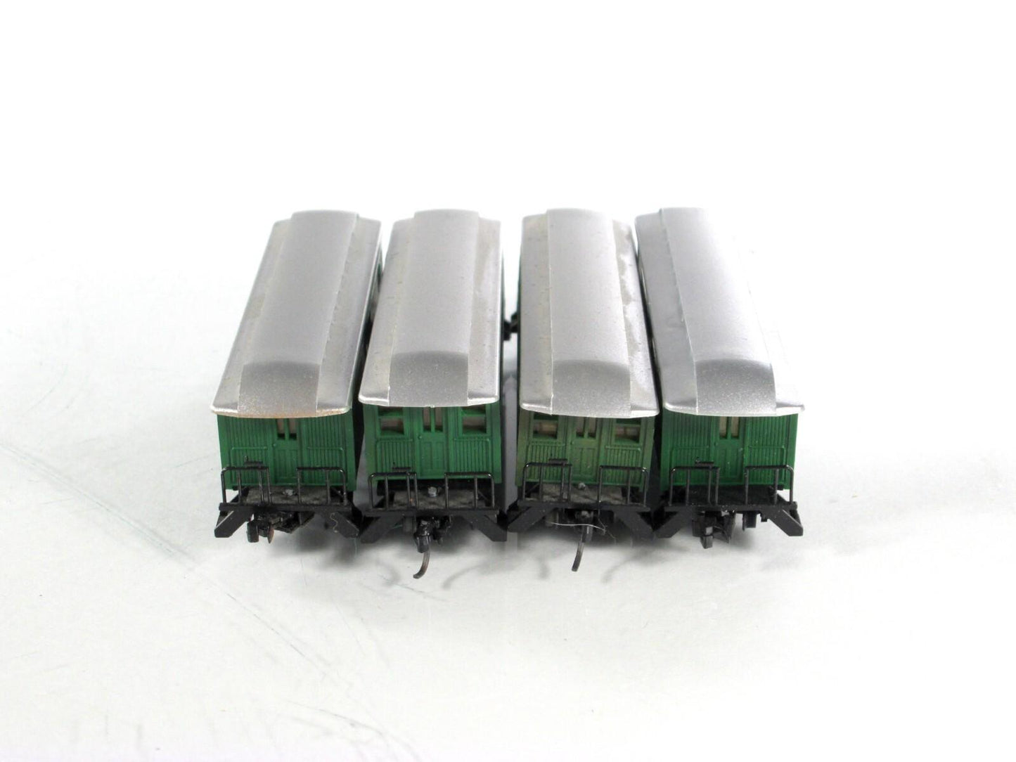 N Scale **CENTRAL PACIFIC** Overton Passenger 4-Pack - Roundhouse, Knuckle Cplrs