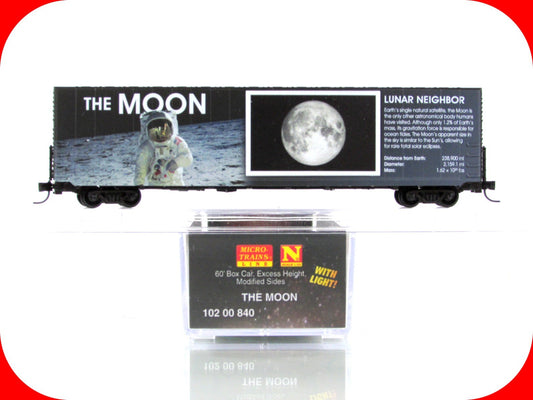 N Scale **The Moon** Solar System Series Box Car - Micro Trains 10200840 LIGHTED
