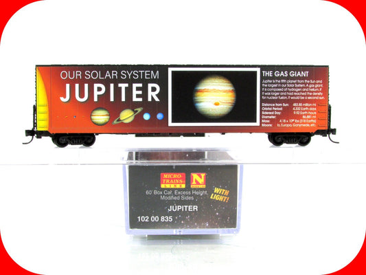 N Scale *JUPITER* Solar System Series 60' Box Car -Micro Trains 10200835 LIGHTED