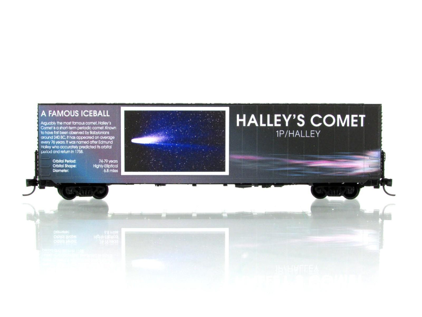 N Scale *HALLEY'S COMET* Solar System 60' Box Car -Micro Trains 10200842 LIGHTED