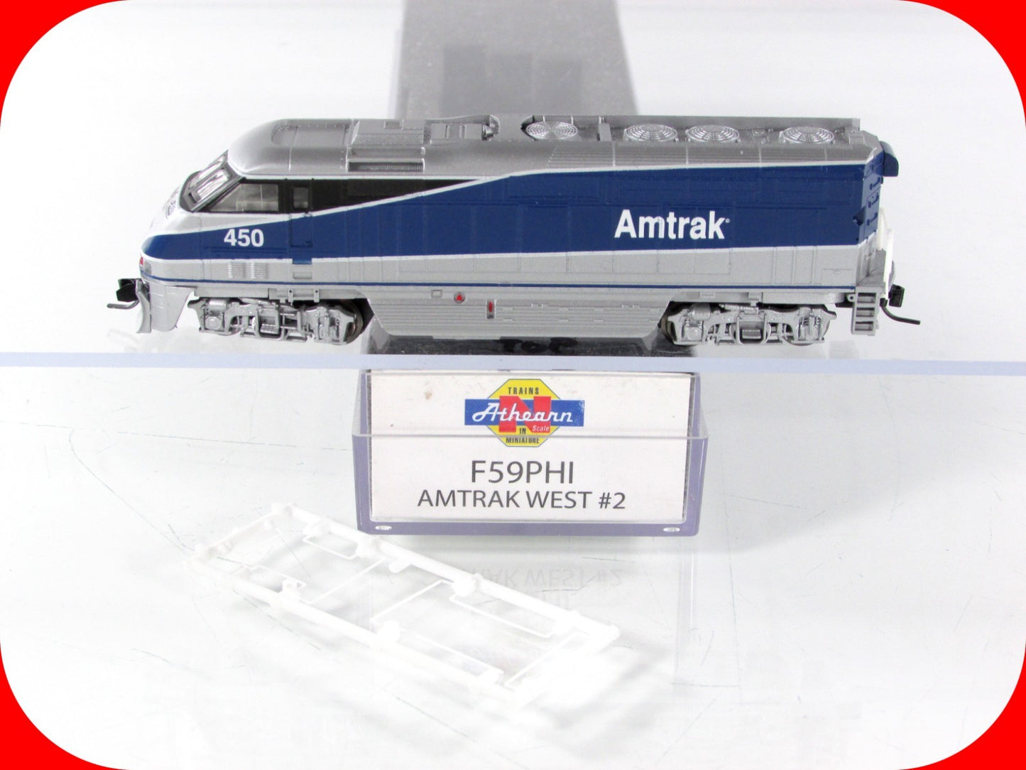 N Scale ***AMTRAK WEST*** Bombardier F59PHI Locomotive #450 - Athearn #2, w/ DCC