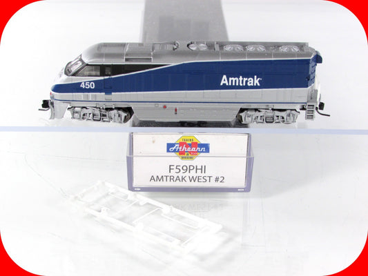 N Scale ***AMTRAK WEST*** Bombardier F59PHI Locomotive #450 - Athearn #2, w/ DCC