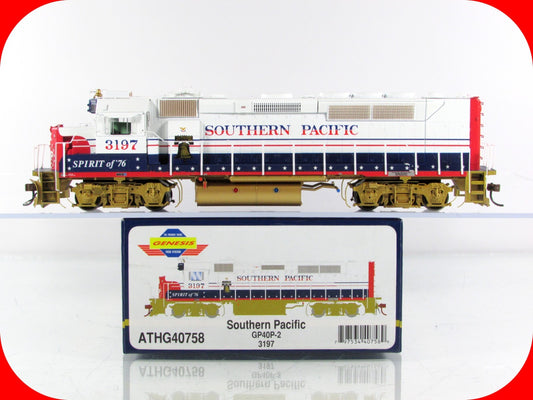 HO Scale **SP** GP40P-2 Diesel **Spirit of 76** #3197 -- Athearn G40758, DCC Rdy