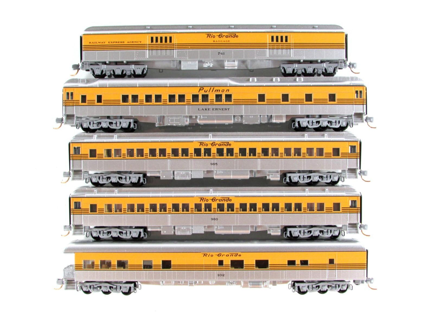 N Scale ***DENVER RIO GRANDE WESTERN*** Passenger 5-Pack - Micro Trains 99301730