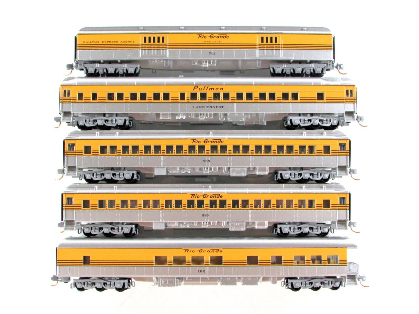 N Scale ***DENVER RIO GRANDE WESTERN*** Passenger 5-Pack - Micro Trains 99301730