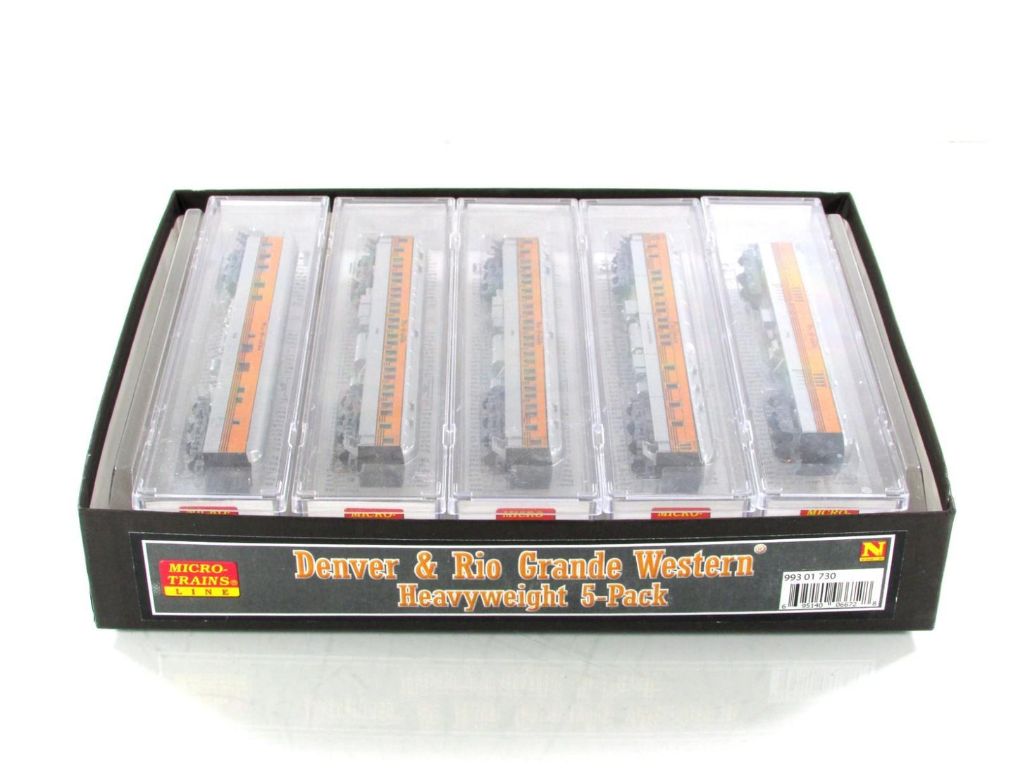 N Scale ***DENVER RIO GRANDE WESTERN*** Passenger 5-Pack - Micro Trains 99301730