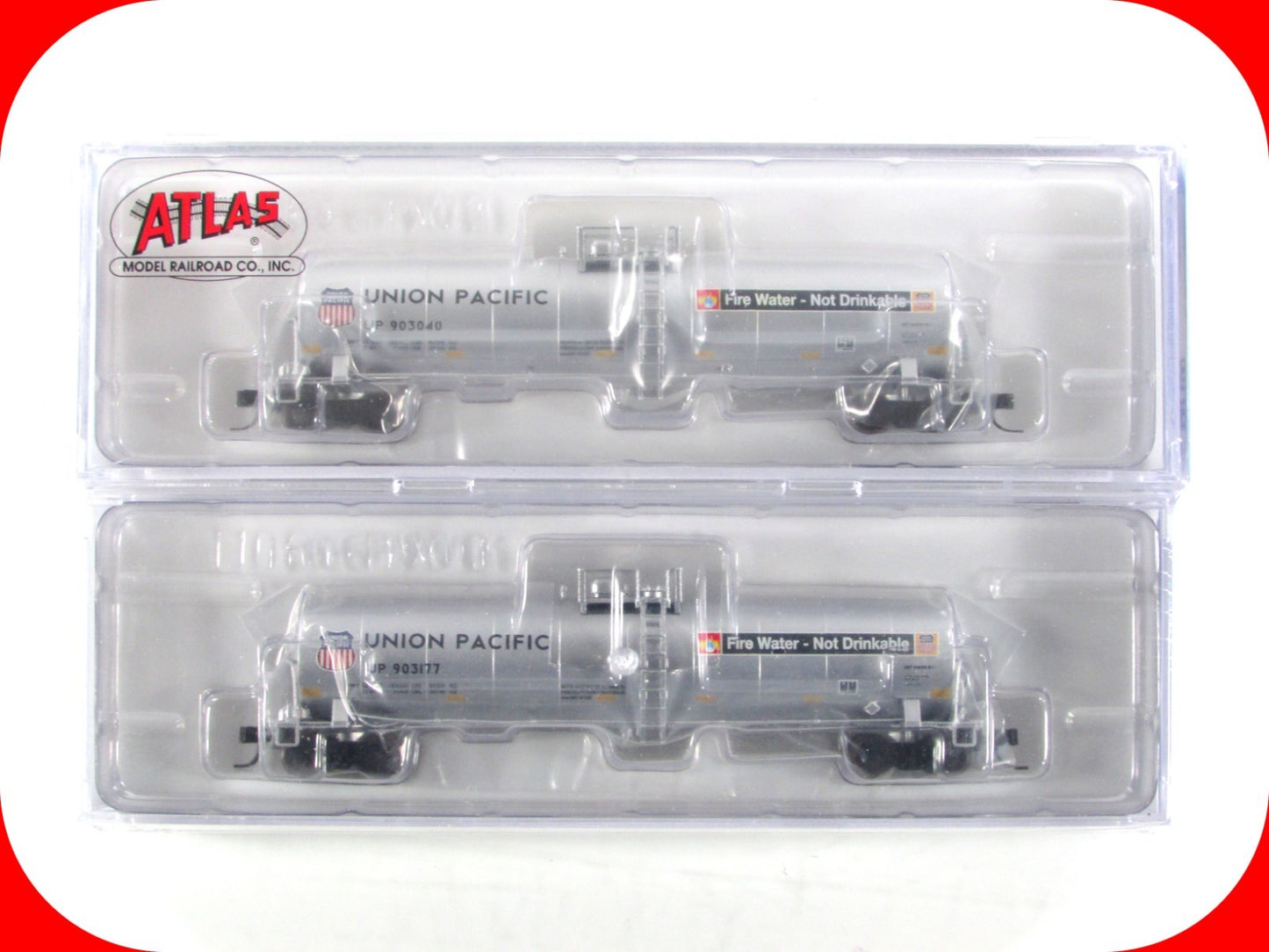 N Scale **UNION PACIFIC** MoW Fire Water Tank Car Set - Atlas NSE Special **RARE