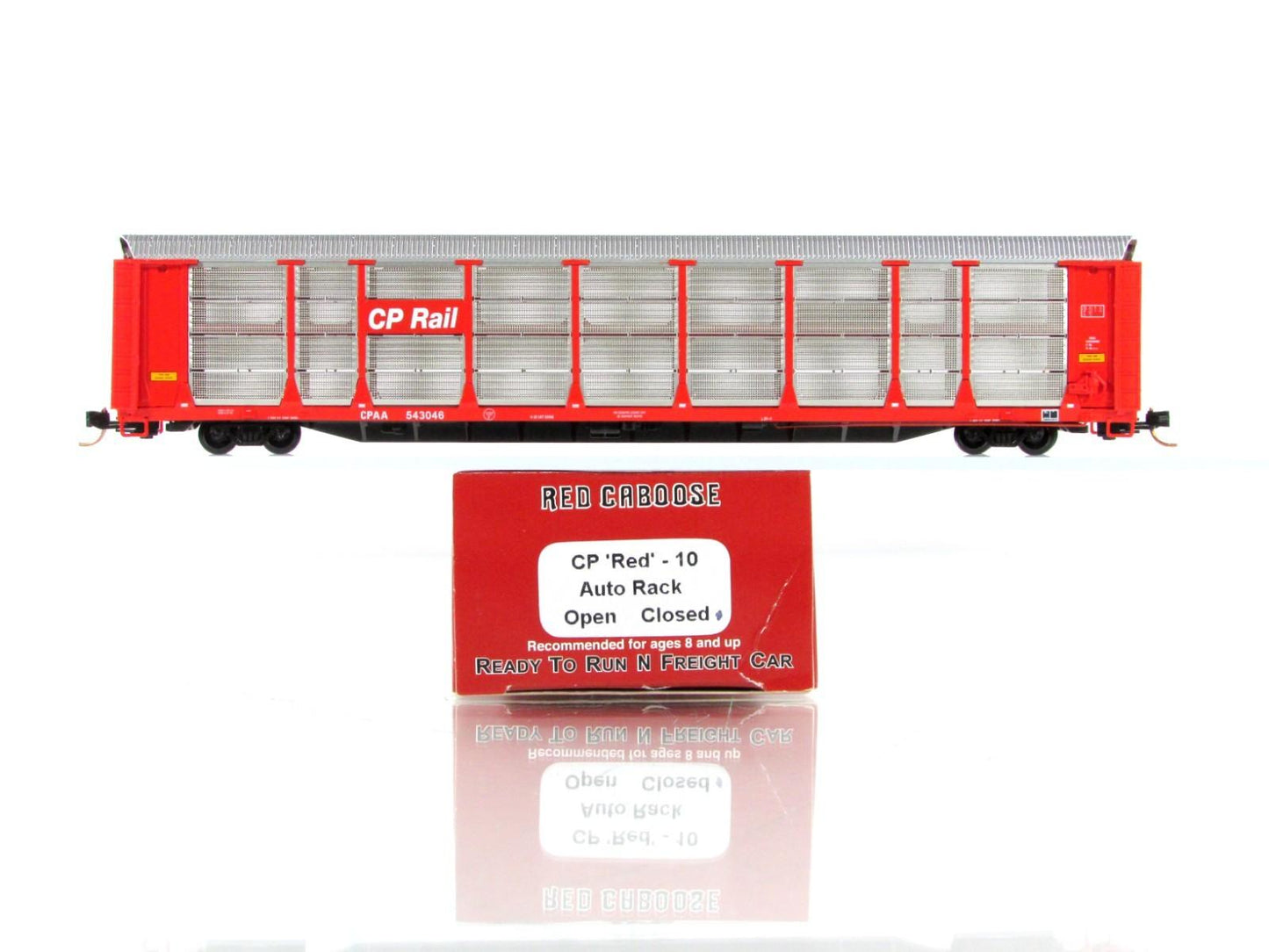 N Scale **CANADIAN PACIFIC** Bi-Level Auto Rack 3-Pack #4 - Red Caboose RM-19221