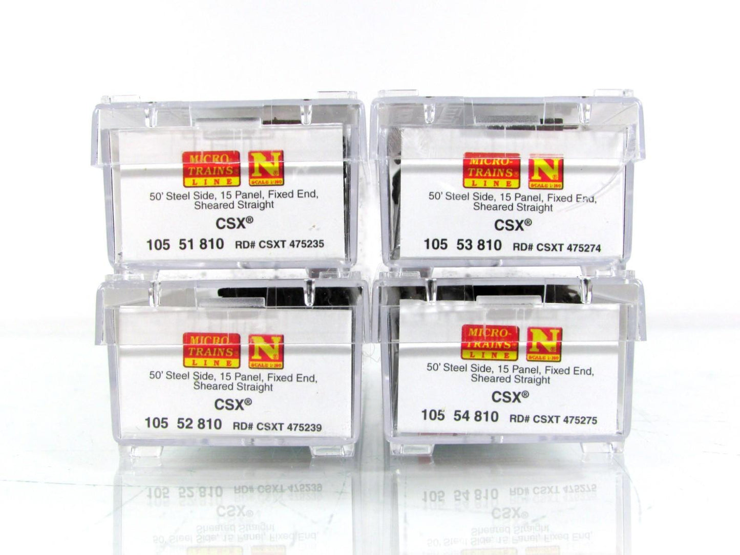 N Scale ***CSX*** Weathered Coil Steel Gondola 4-Pack ---- Micro Trains 99300173