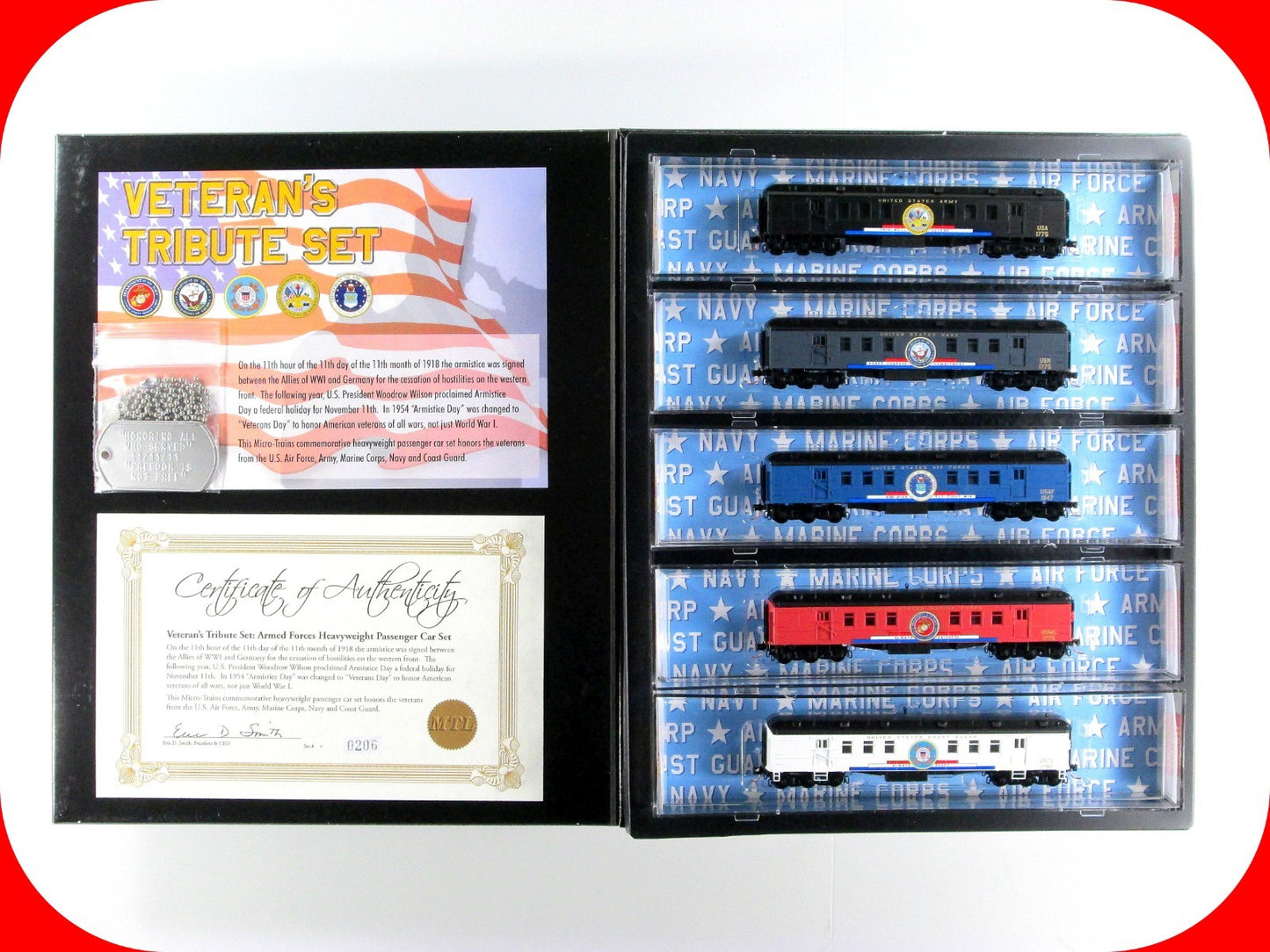 N Scale **VETERAN'S TRIBUTE** RPO Passenger 5-Set - Micro Trains 99321140 **RARE
