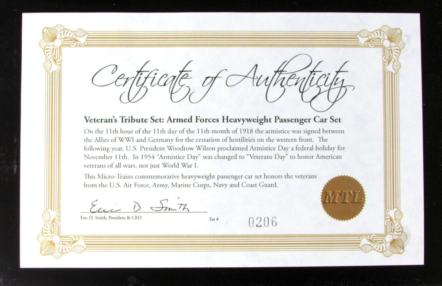 N Scale **VETERAN'S TRIBUTE** RPO Passenger 5-Set - Micro Trains 99321140 **RARE