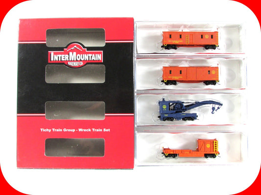 N Scale **BALTIMORE & OHIO** MoW Tichy Train Wreck Set -- Intermountain T650404