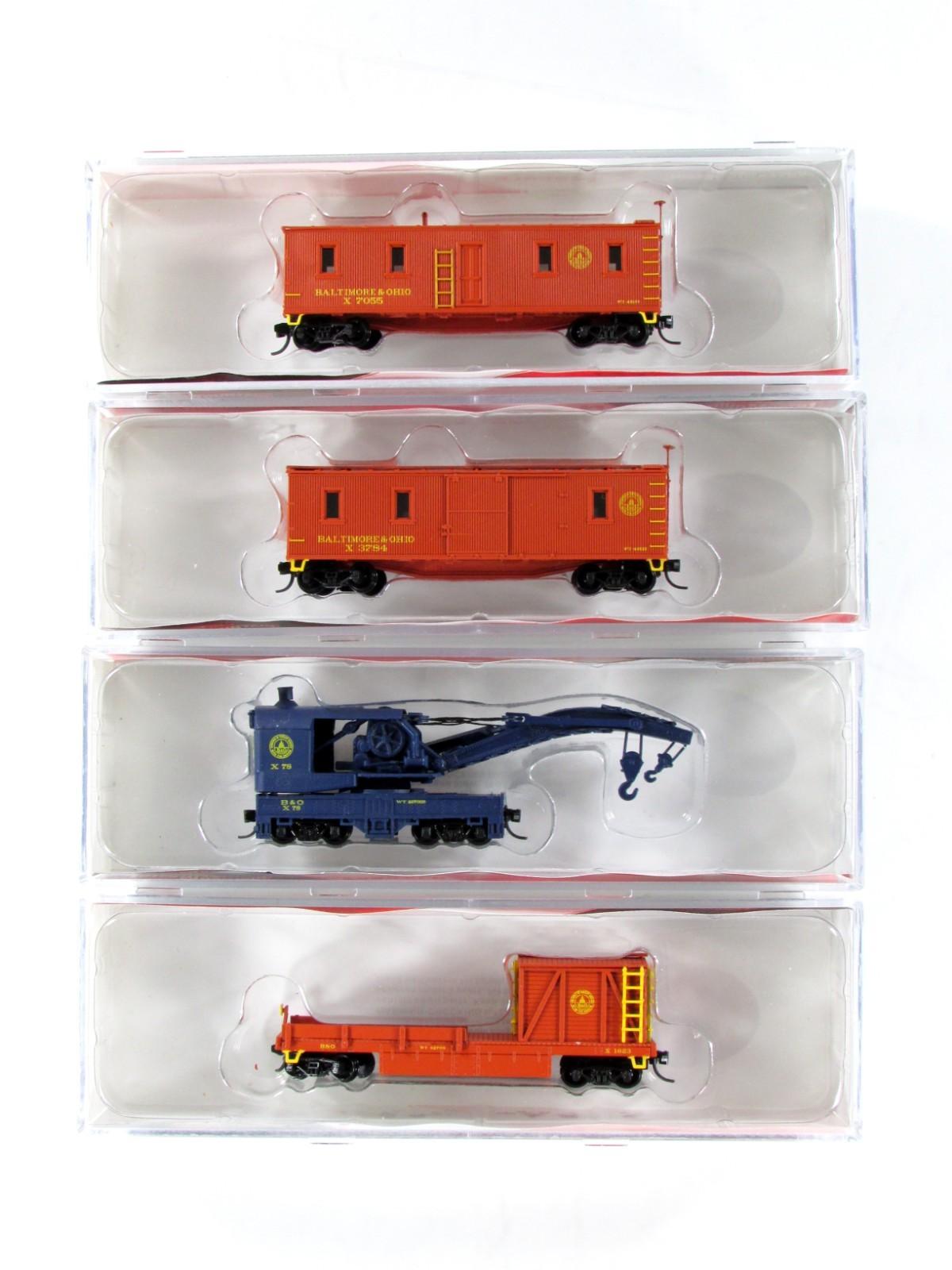N Scale **BALTIMORE & OHIO** MoW Tichy Train Wreck Set -- Intermountain T650404