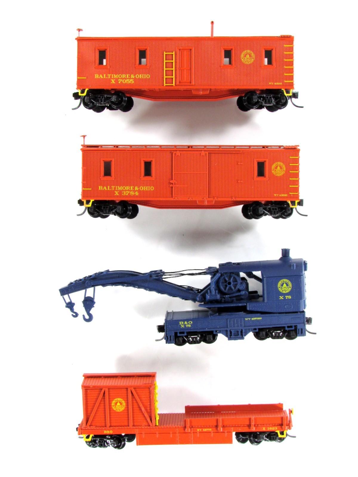 N Scale **BALTIMORE & OHIO** MoW Tichy Train Wreck Set -- Intermountain T650404