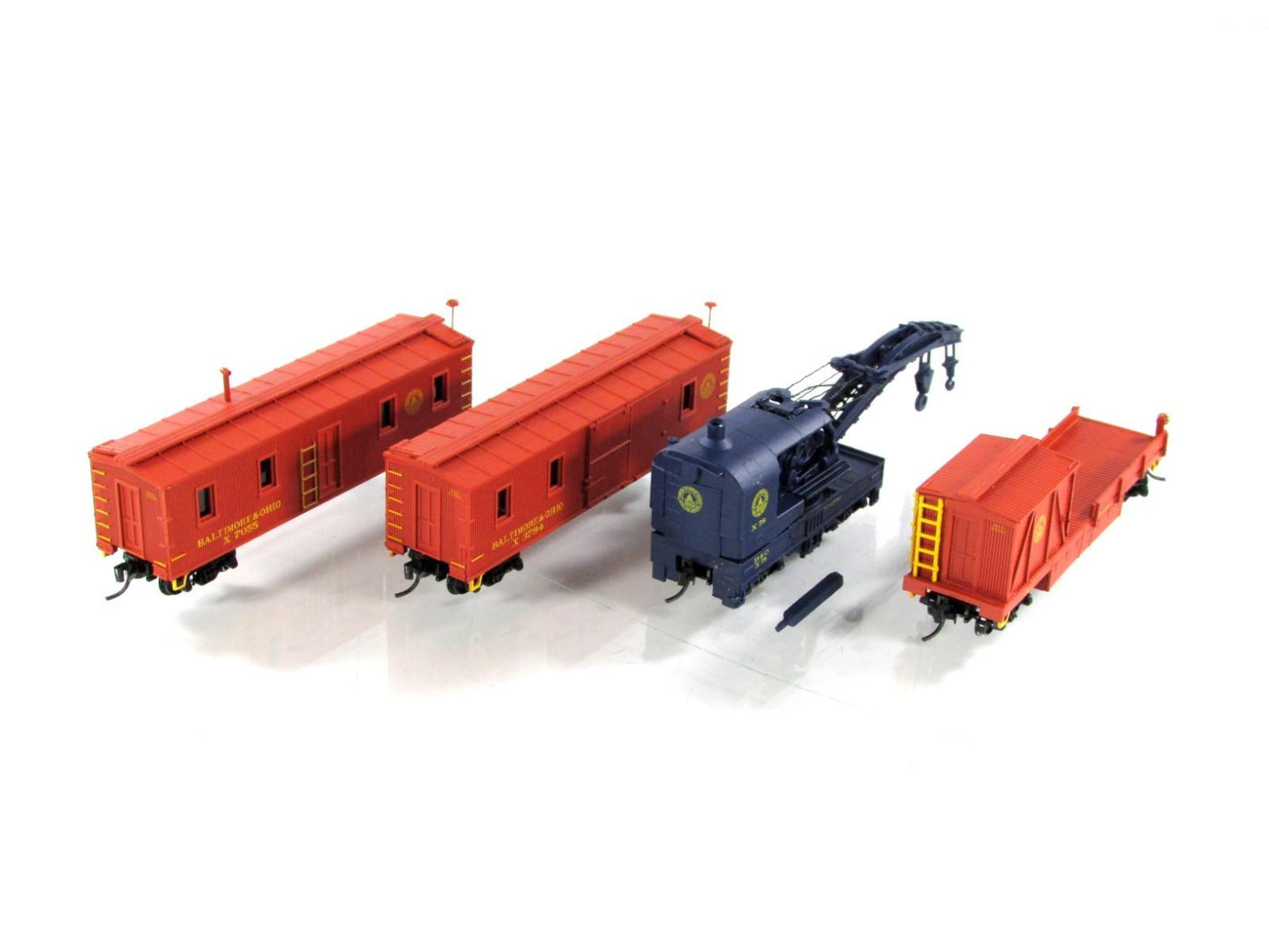 N Scale **BALTIMORE & OHIO** MoW Tichy Train Wreck Set -- Intermountain T650404