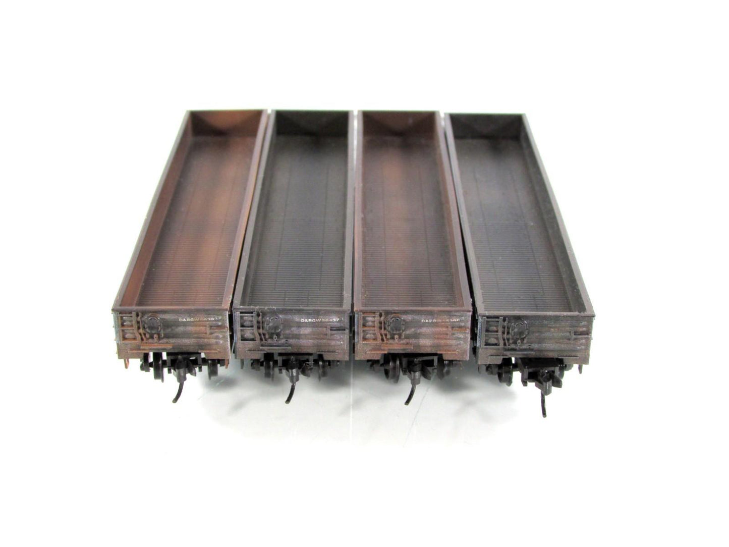 N Scale ***DENVER RIO GRANDE*** Weathered Gondola 4-Pack - Micro Trains 98305036