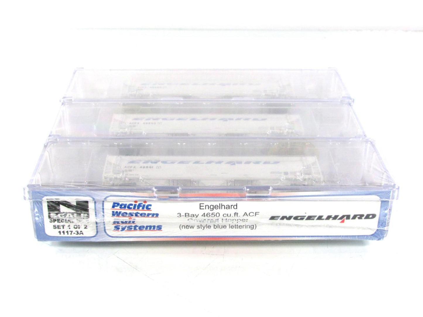 N Scale **ENGELHARD** Covered Hopper 3-Set #1 - Intermountain PWRS Special *RARE