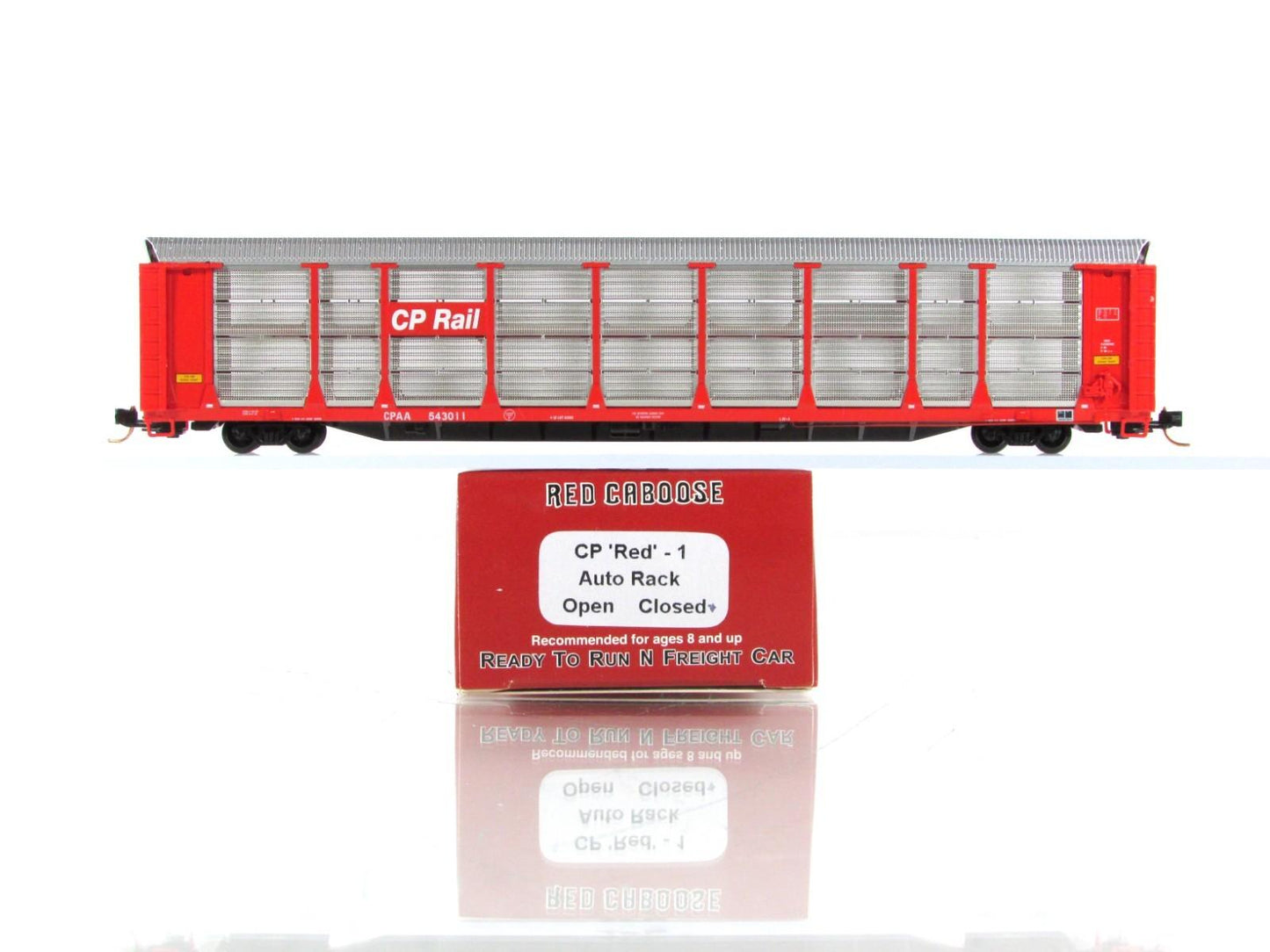 N Scale **CANADIAN PACIFIC** Bi-Level Auto Rack 3-Pack #1 - Red Caboose RM-19221