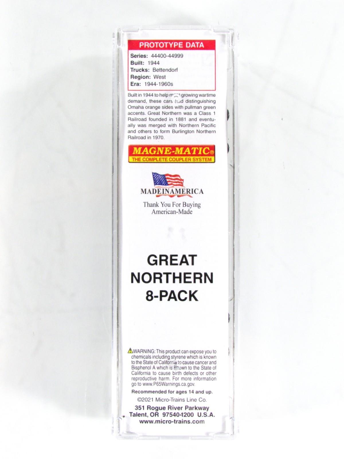 N Scale ***GREAT NORTHERN*** 40 Box Car 8-Pack ---- Micro Trains 99300820