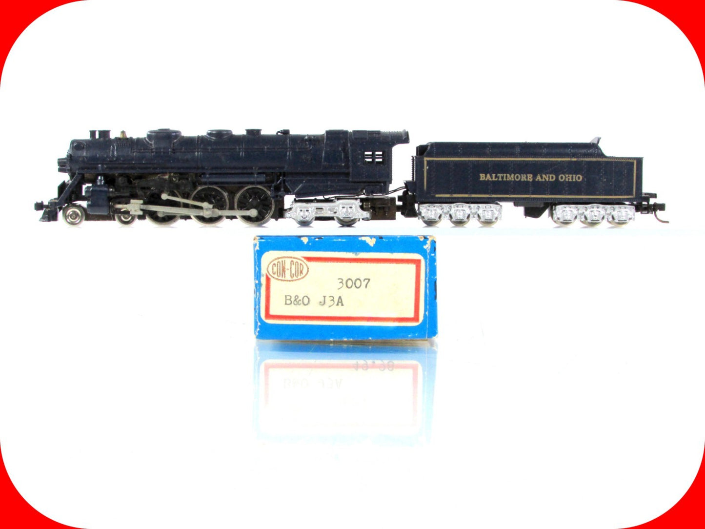 N Scale ***BALTIMORE & OHIO*** J3a Hudson 4-6-4 Steam Locomotive -- Con-Cor 3007