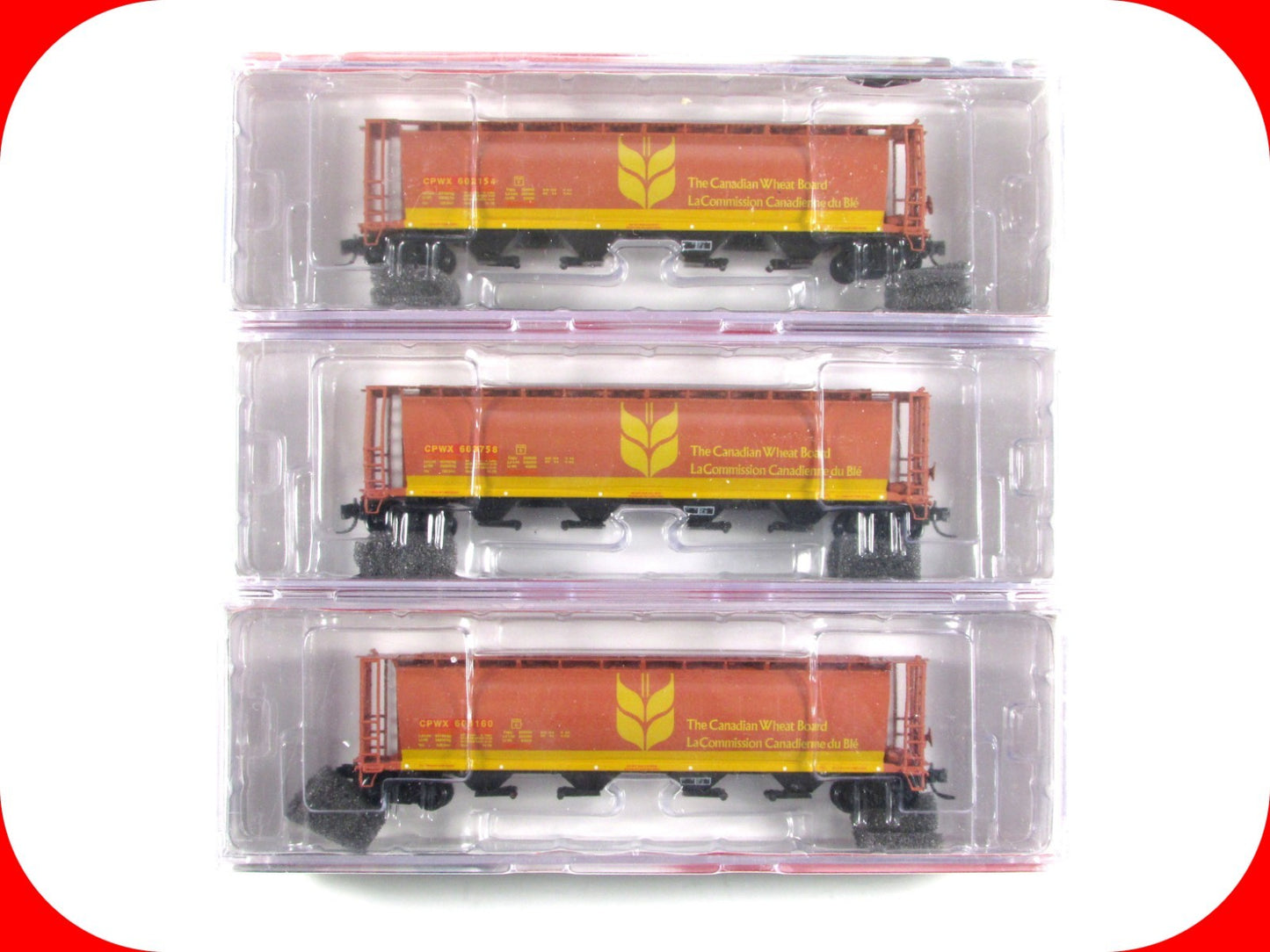 N Scale **CANADIAN WHEAT BOARD** Hopper Set 2 - Intermountain PWRS Special RARE*