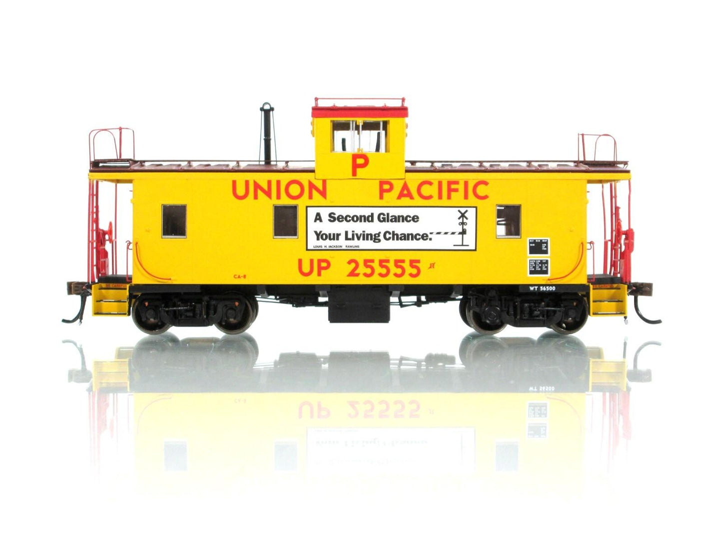 HO Scale **UNION PACIFIC** CA-8 Caboose #25555 - Athearn, DCC Tsunami Sound, LED