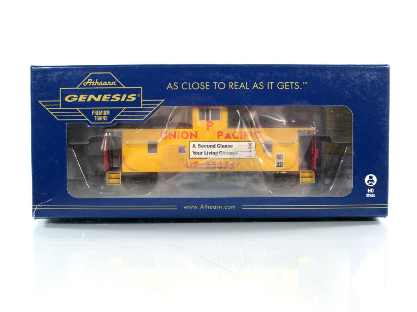 HO Scale **UNION PACIFIC** CA-8 Caboose #25555 - Athearn, DCC Tsunami Sound, LED
