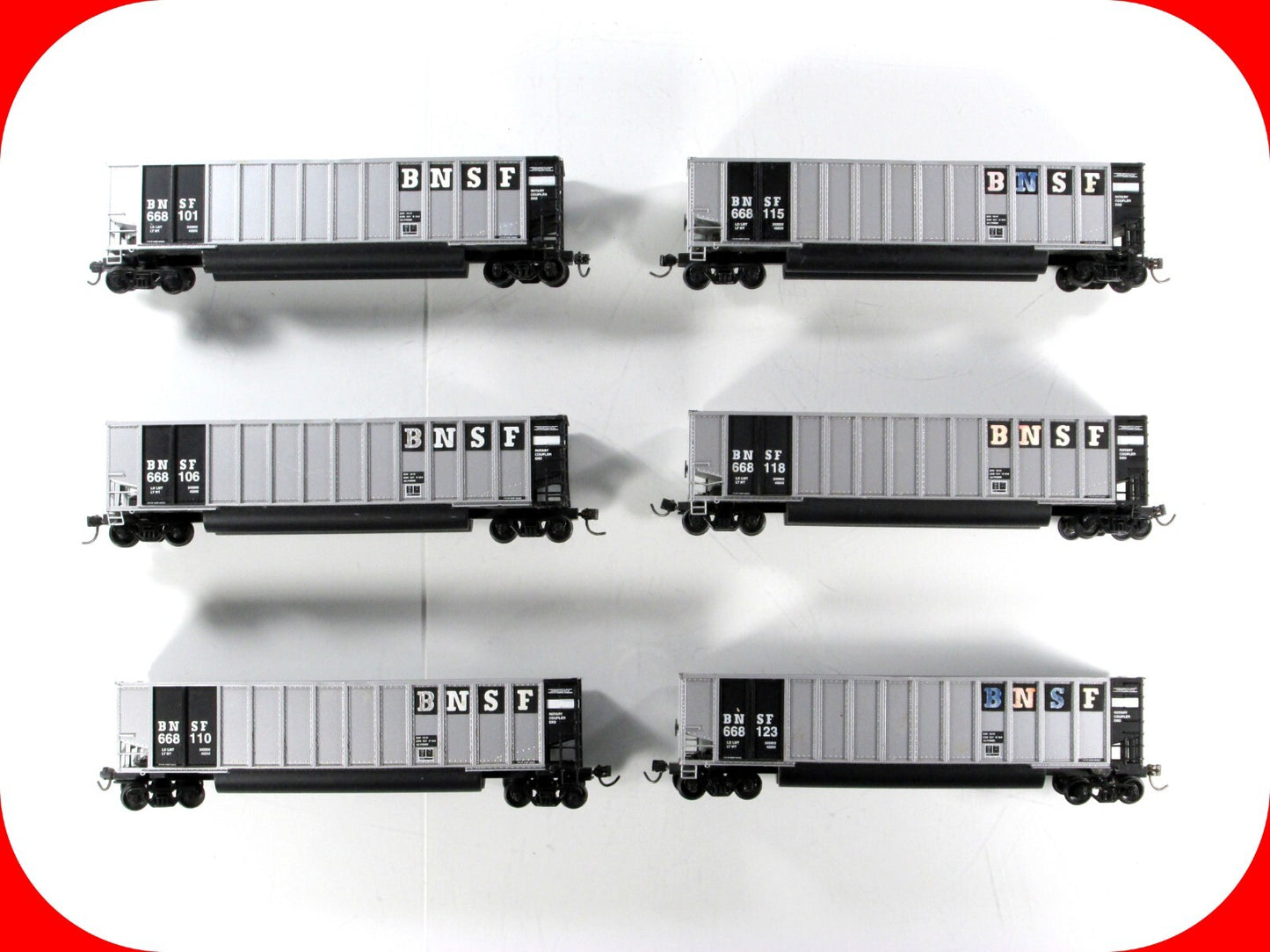 HO Scale **BNSF** Bethgon Coalporter 6-Pack Set 1 - Walthers 932-5317 *Read Desc