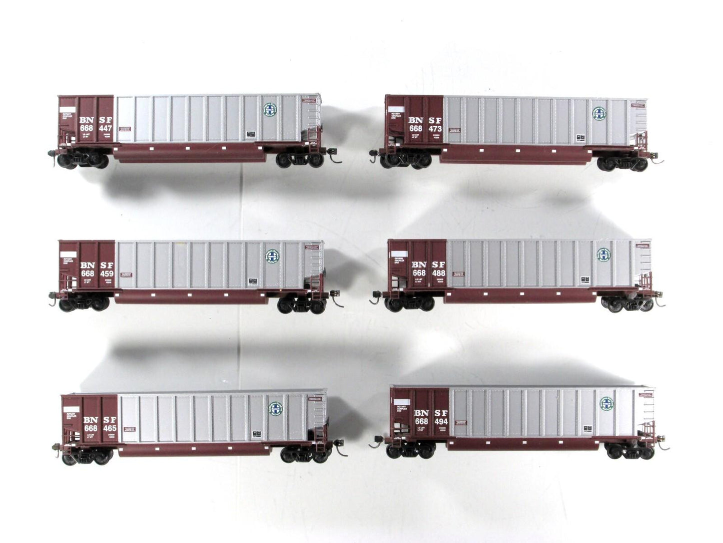 HO Scale ***BNSF*** Bethgon Coalporter 6-Pack Set ------------ Walthers 932-5331