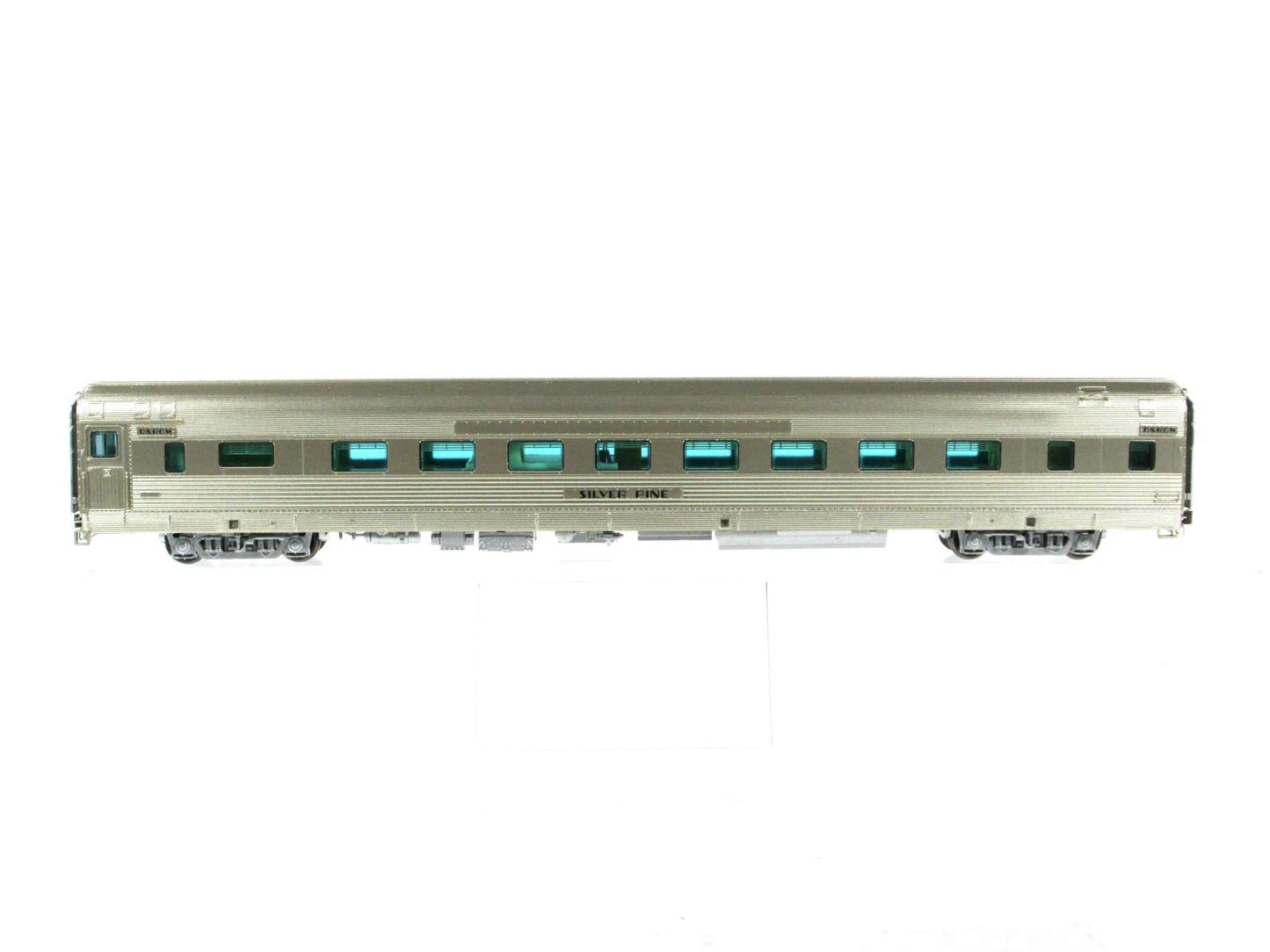 HO Scale ***DRGW CA ZEPHYR*** SILVER PINE Sleeper 1121 -Broadway 1520, Lighted