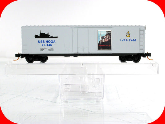 N Scale **PEARL HARBOR BATTLESHIP ROW** USS Hoga Box Car - Micro Trains 99321060