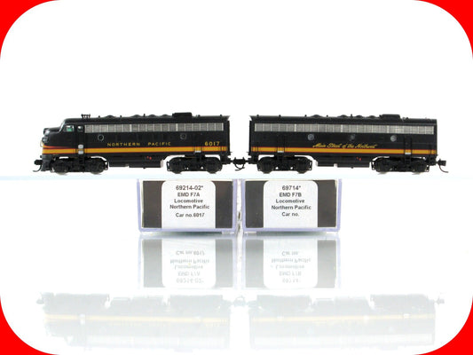 N Scale ***NORTHERN PACIFIC*** F7 A/B #6017 -Intermountain 69214, 69714 *DCC Rdy