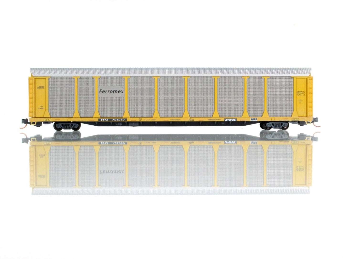 N Scale ***FERROMEX*** 89' Weathered, Graffiti Auto Rack - Micro Trains 11144190