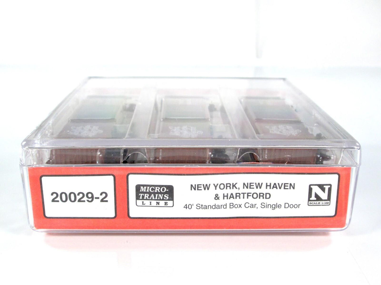 N Scale NEW YORK, NEW HAVEN, HARTFORD 40' Box Car 3-Pack -- Micro Trains 20029-2