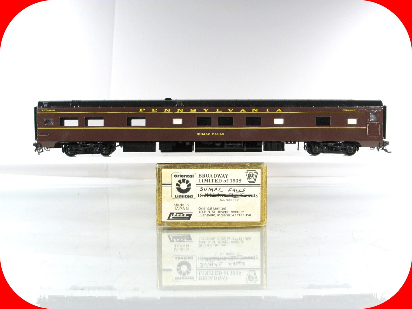 HO Scale BRASS ***PENNSYLVANIA*** Harbor Lounge **Sumac Falls** - Oriental / KMT