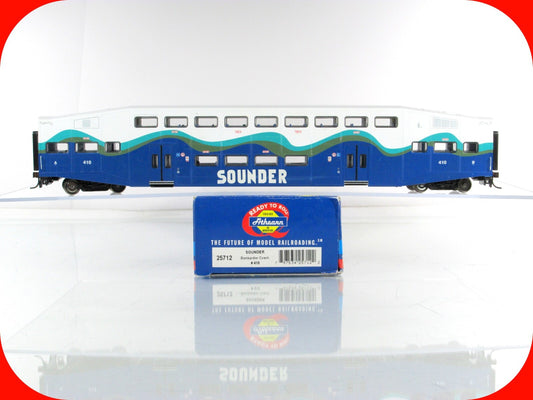 HO Scale ***SEATTLE SOUNDER*** Bombardier Commuter Coach #410 ---- Athearn 25712