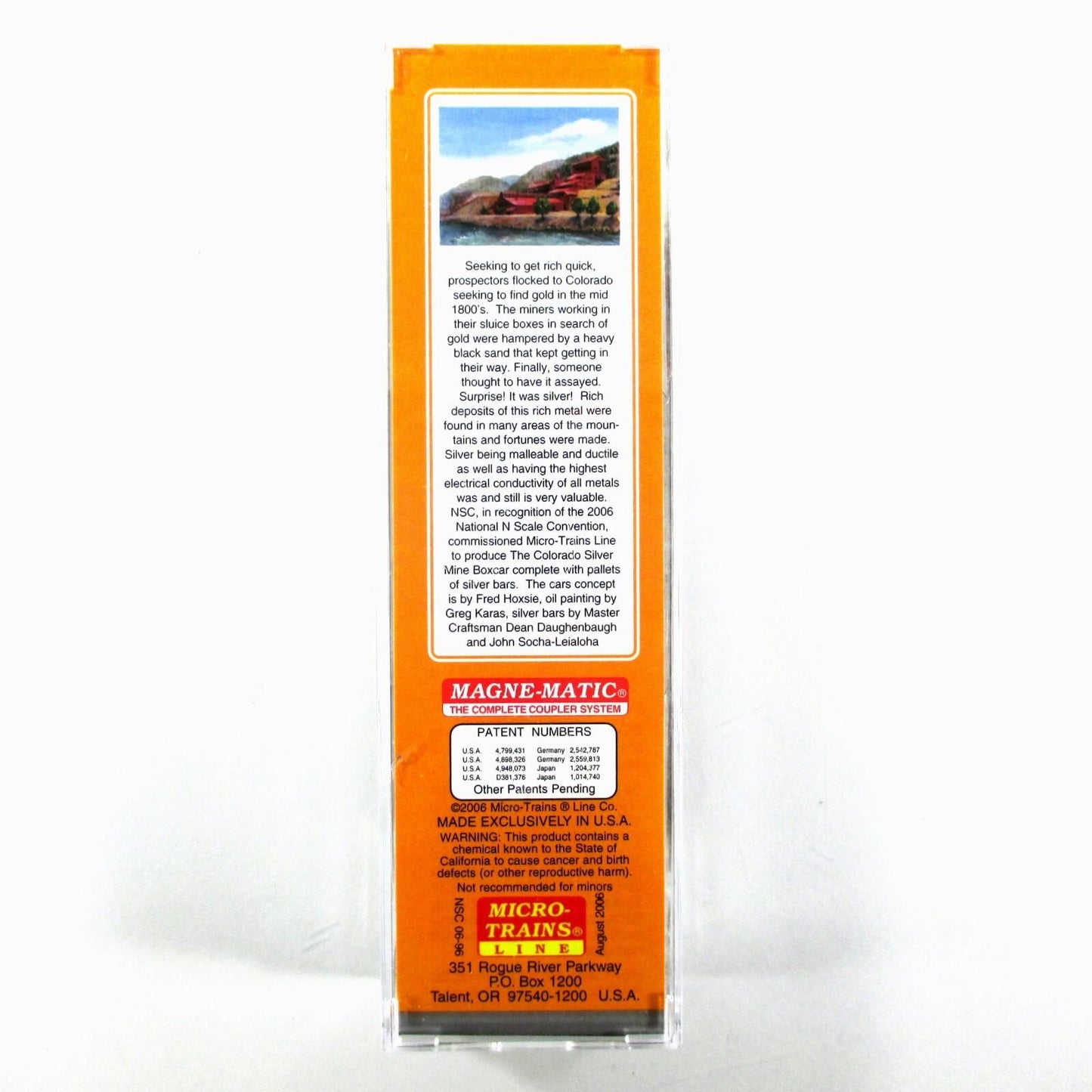 N Scale ***COLORADO SILVER MINES*** Box Car,  D&RGW 1856 -  Micro Trains Special
