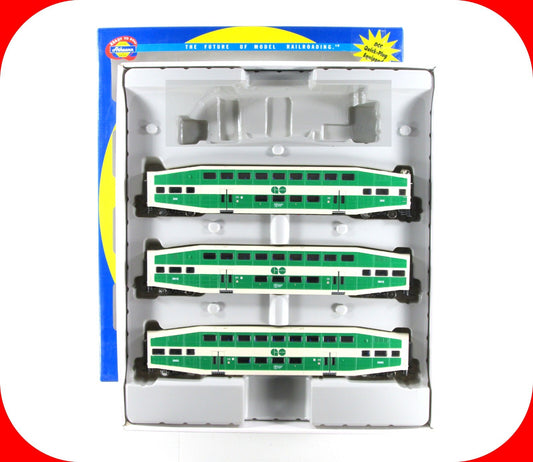 HO Scale ***GO TRANSIT** Bombardier Passenger Set #202,2003,2012 - Athearn 25991