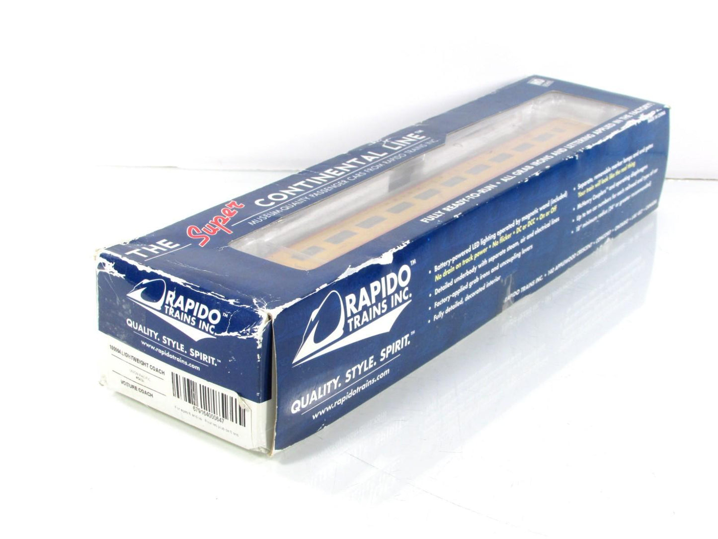HO Scale ***UNION PACIFIC*** Lightweight Coach #5434 ---- Rapido 100064, Lighted