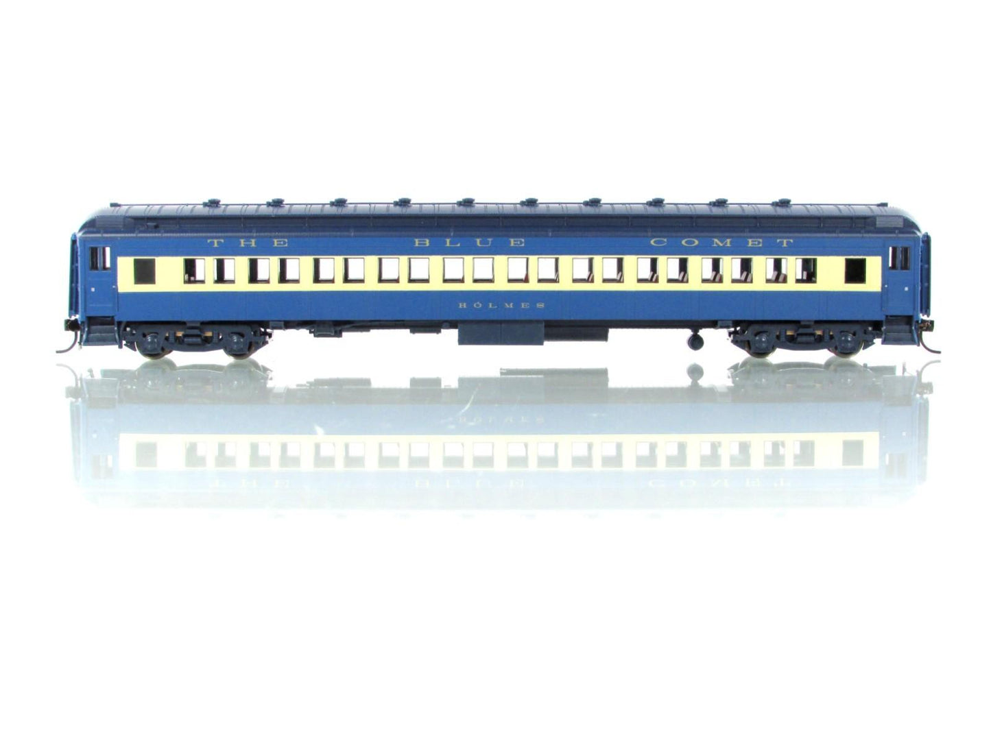 HO Scale ***CNJ BLUE COMET*** 80' Coach *HOLMES* ------- Broadway 6436, Lighted