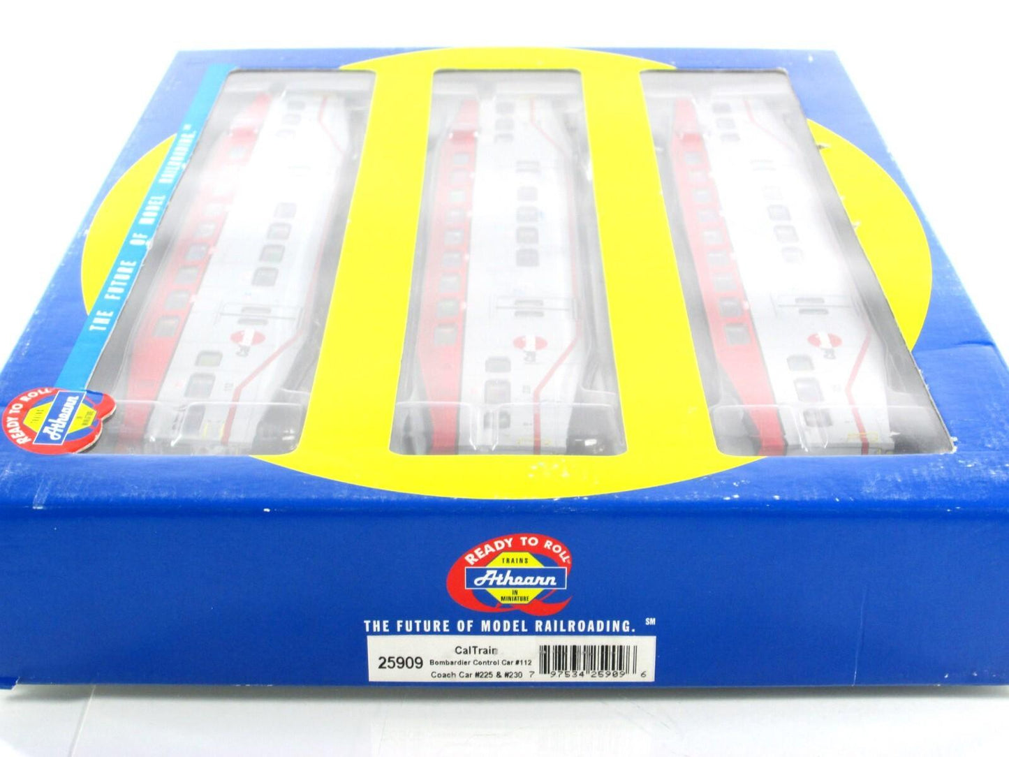 HO Scale ***CALTRAIN*** Bombardier Passenger Set #112, 225, 230 -- Athearn 25909