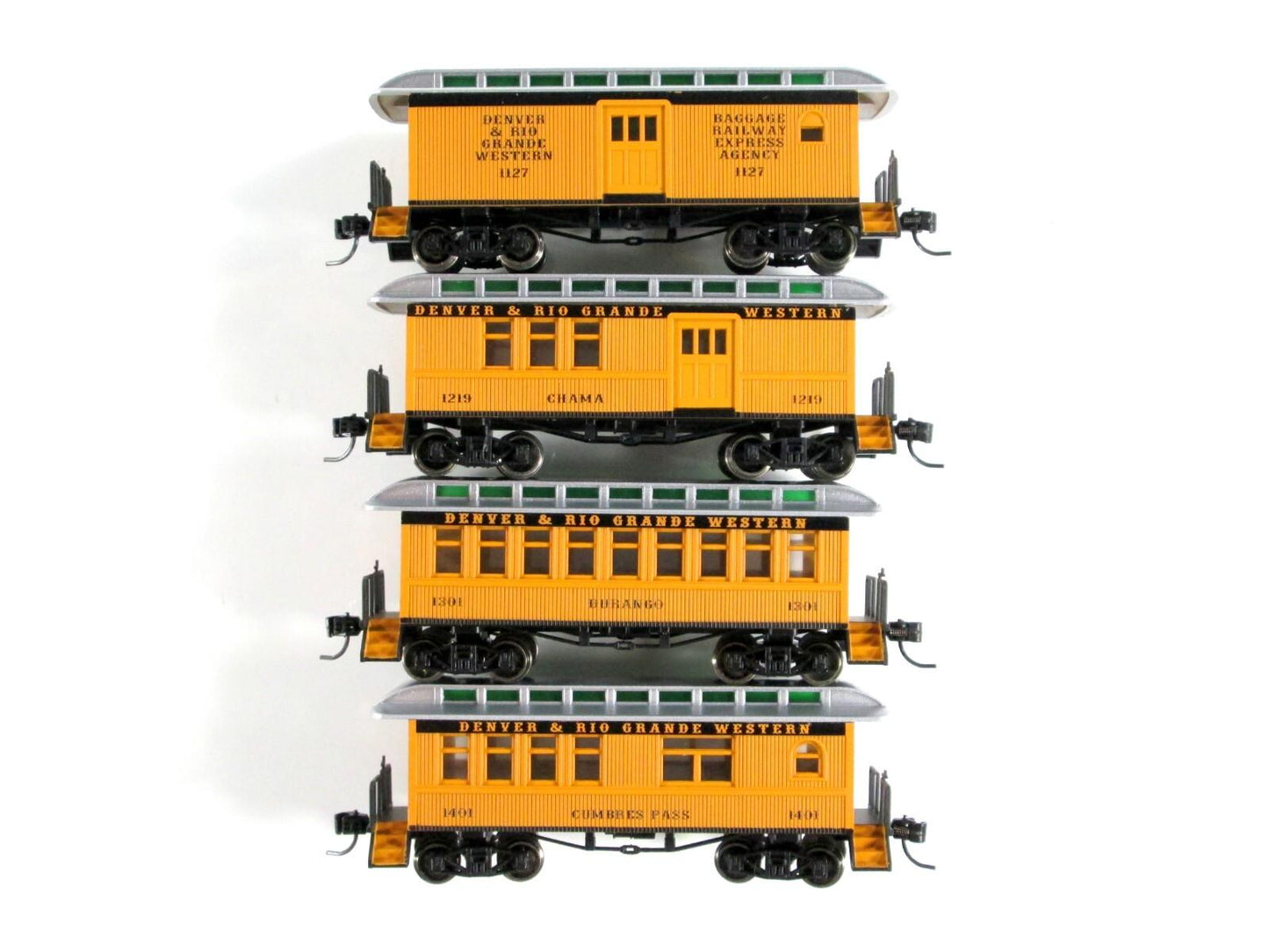N Scale ***DENVER RIO GRANDE*** Silverton Overton 4-Car Set --- Athearn ATH11030