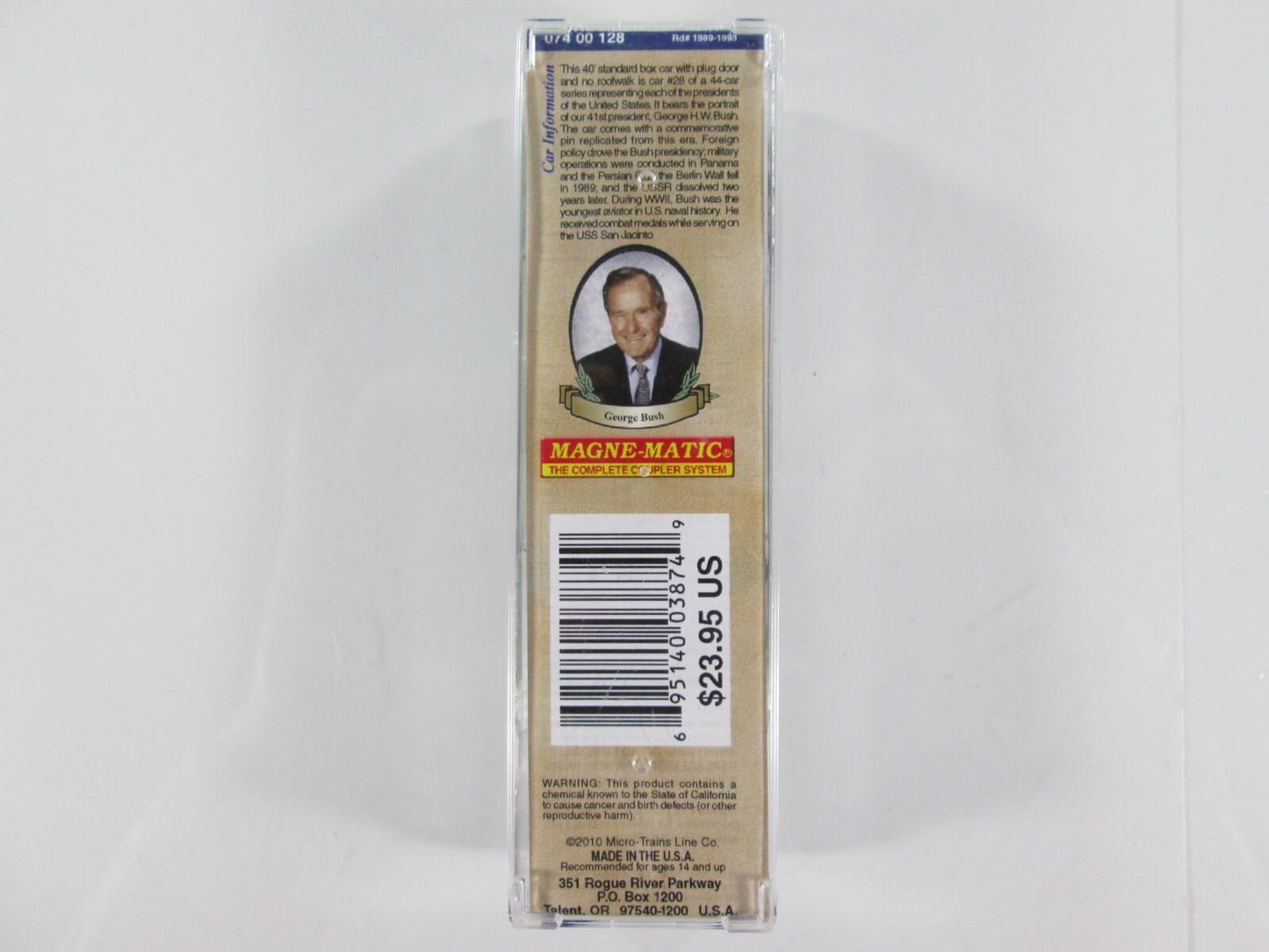 N Scale ***GEORGE H W BUSH*** Presidential Box Car -Micro Trains 07400128 **RARE