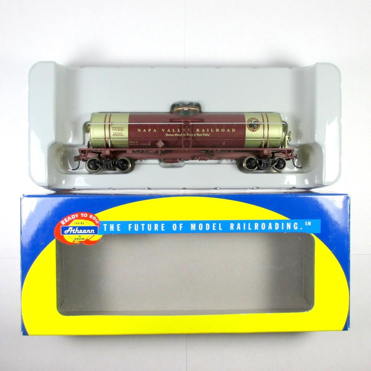 HO Scale ***NAPA VALLEY** Railroad Wine Train Tank Car, NVRR-1299 - Athearn 8507