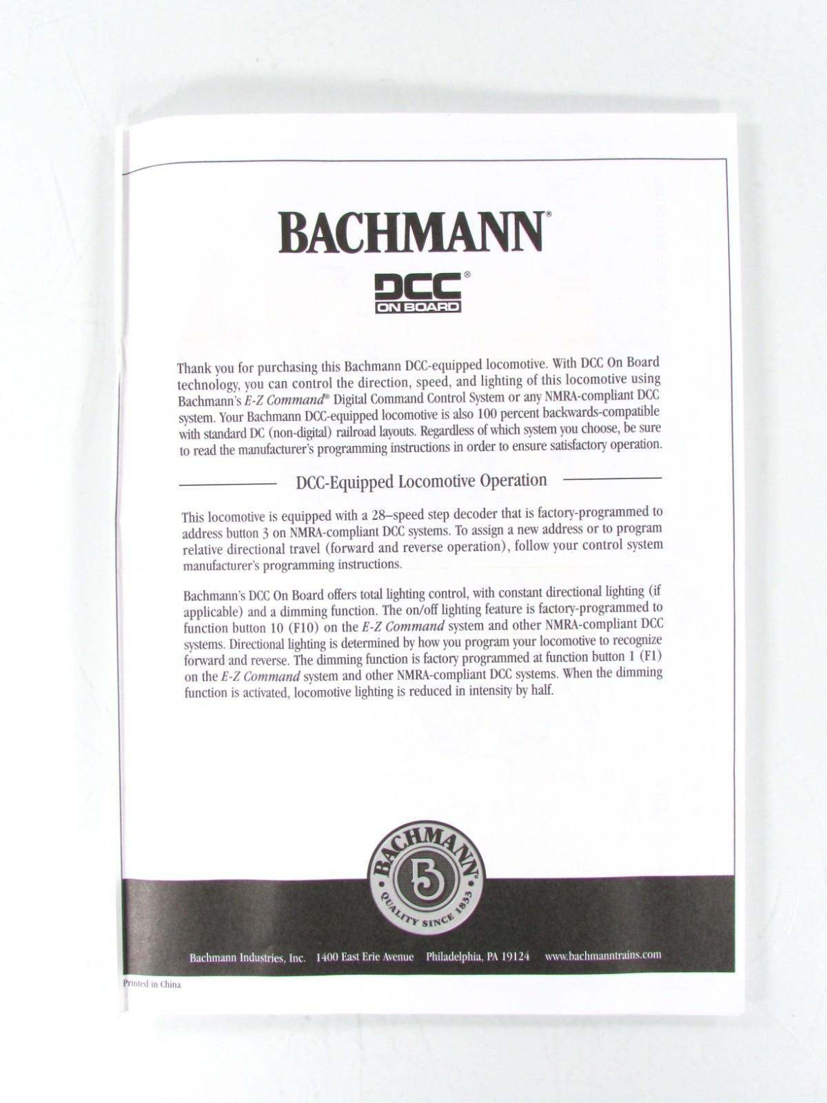 HO Scale **MARYLAND & PENNSYLVANIA** Doodlebug & Coach -- Bachmann 81424, w/ DCC