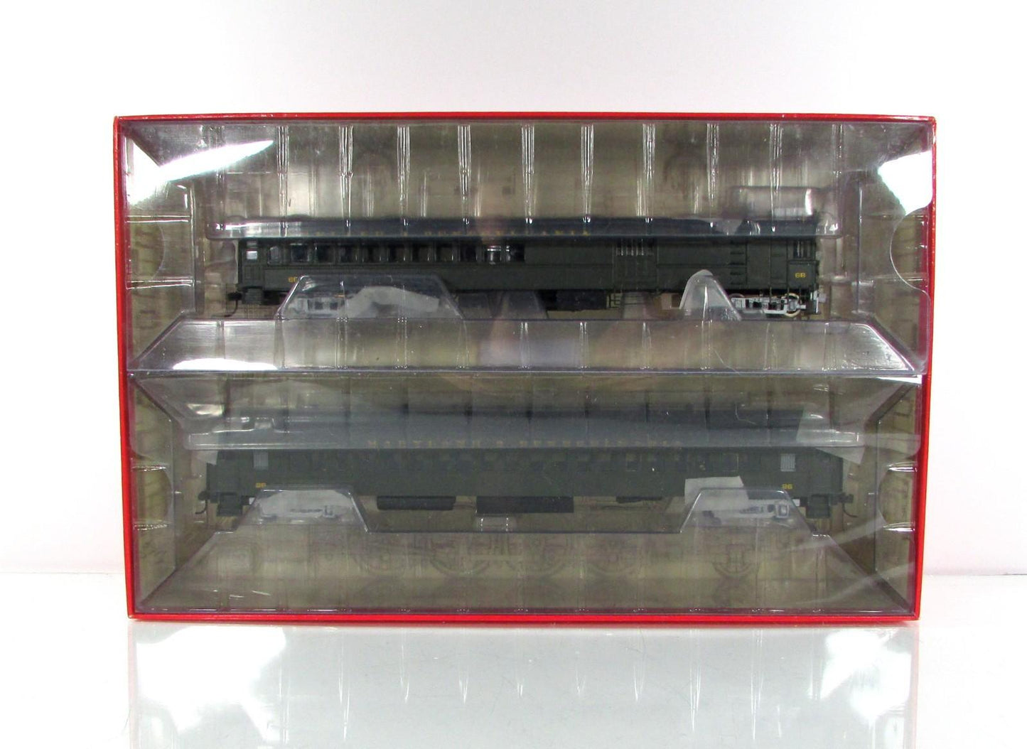 HO Scale **MARYLAND & PENNSYLVANIA** Doodlebug & Coach -- Bachmann 81424, w/ DCC