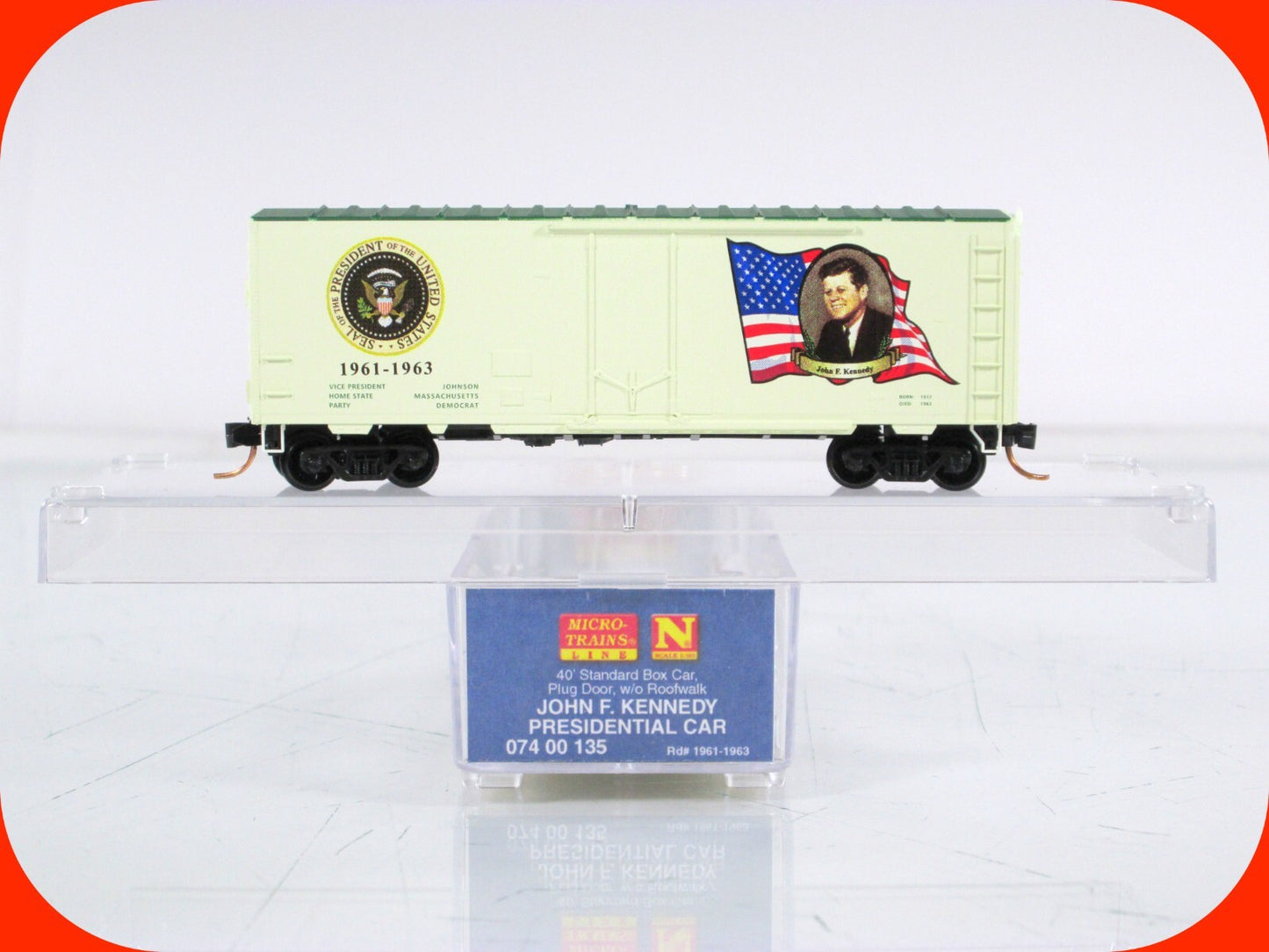 N Scale ***JOHN F KENNEDY*** Presidential Box Car - Micro Trains 07400135 **RARE